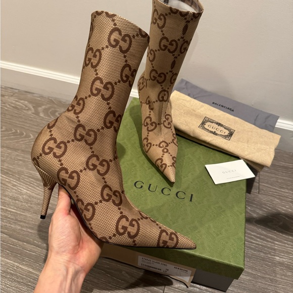 GUCCI × BALENCIAGA GGパターン ロングブーツ サイズ35 Gucci | Shoes | Gucci X Balenciaga Collab Boots | Poshmark